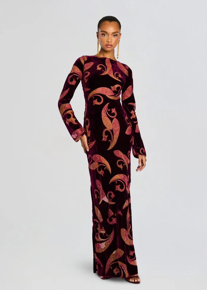 Iona Velvet Dress | Retrofete