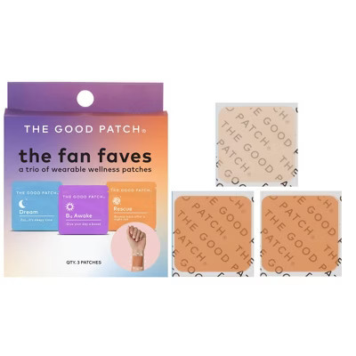 The Good Patch Fan Faves Set Plant-Based Vegan Wellness Patch - 3ct | Target