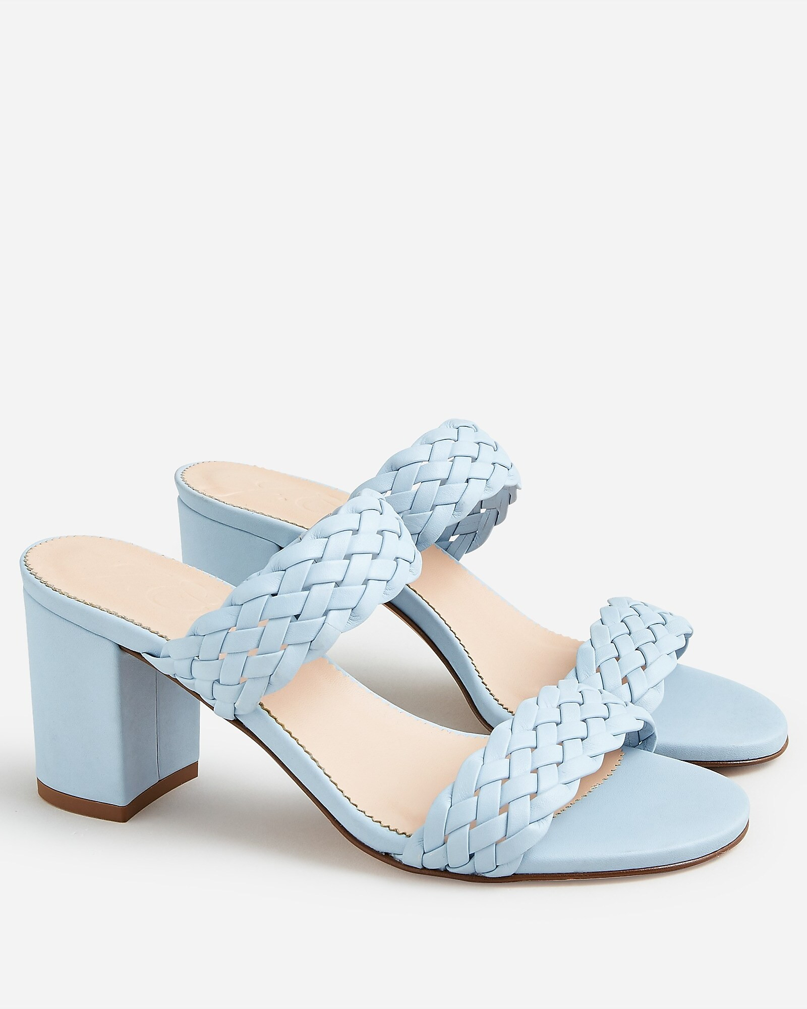 Lucie braided-strap sandals in Italian leather | J. Crew US