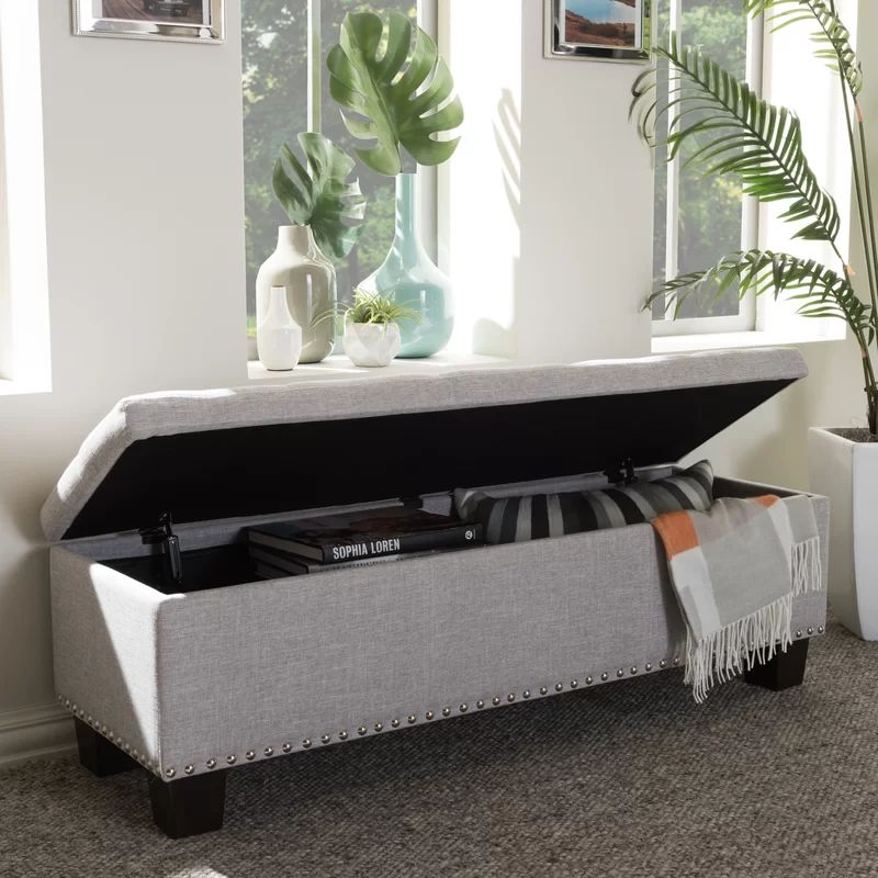 Ouzts Upholstered Flip Top Storage Bench | Wayfair North America