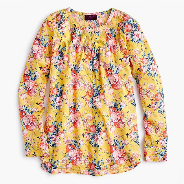 Petite classic popover shirt in Liberty® magical bouquet | J. Crew US