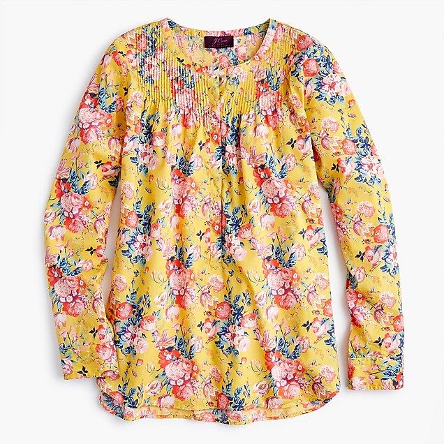 Petite classic popover shirt in Liberty® magical bouquet | J.Crew US
