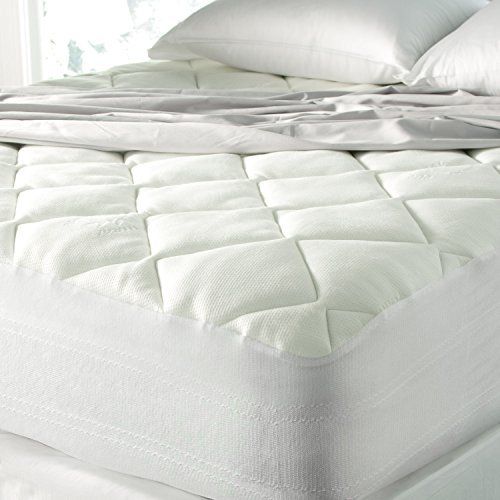 Spa Luxury Cool Touch Bamboo Plush Top Mattress Pad - Queen 60" x 80" | Amazon (US)