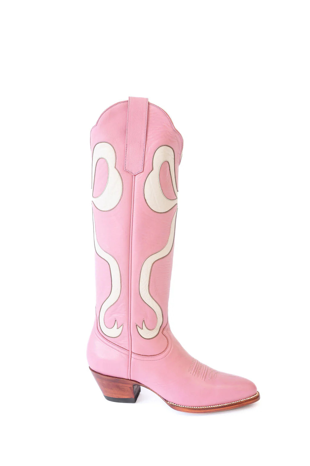 Claire Bow Boot in Pink and Bone | Petite Paloma