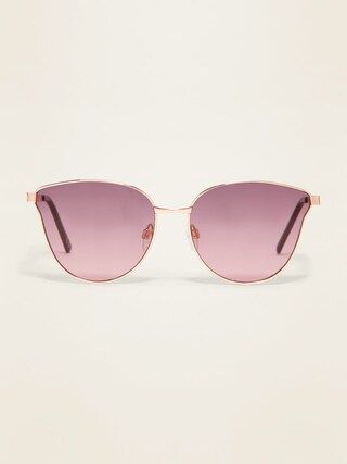 Wire-Frame Cat-Eye Sunglasses For Women | Old Navy (US)