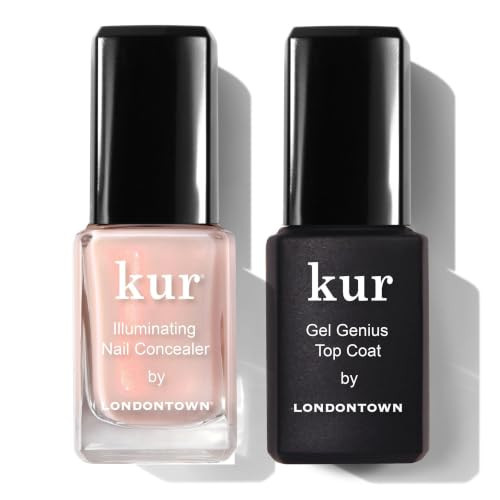 LONDONTOWN kur Nail Concealer & Gel Genius Top Coat, Go Bubble + Top Coat | Amazon (US)