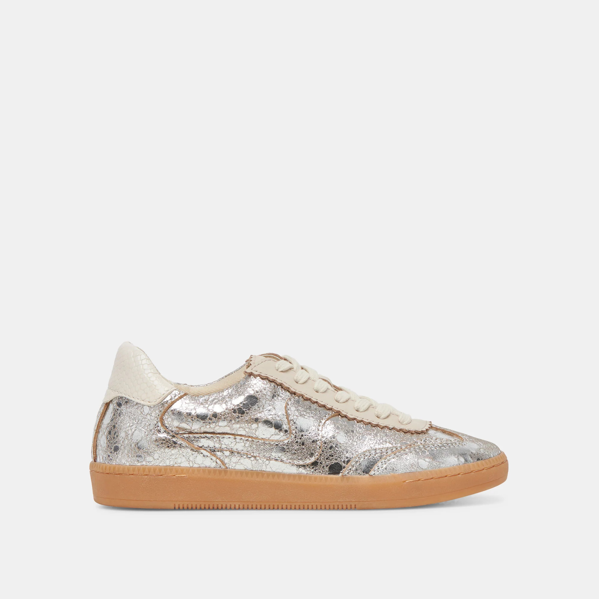 Notice Sneakers Silver Distressed Leather | DolceVita.com