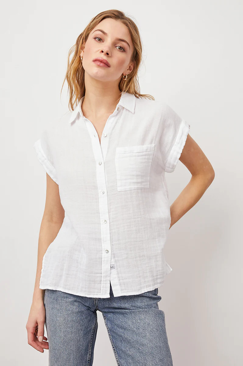 WHITNEY SHIRT - WHITE | Rails