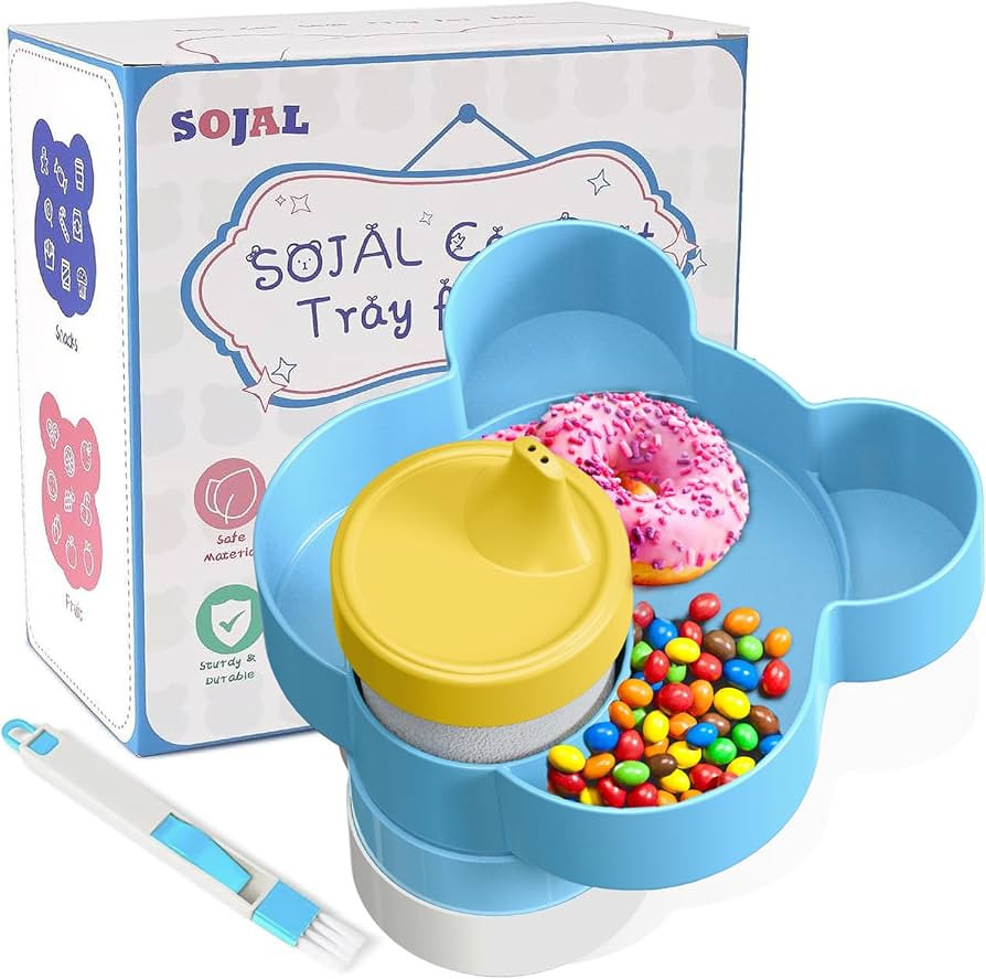 BlueOrigin Car Seat Snack Tray - Travel Tray for Kids Car Seat, Stroller, Booster and Anywhere wi... | Amazon (US)