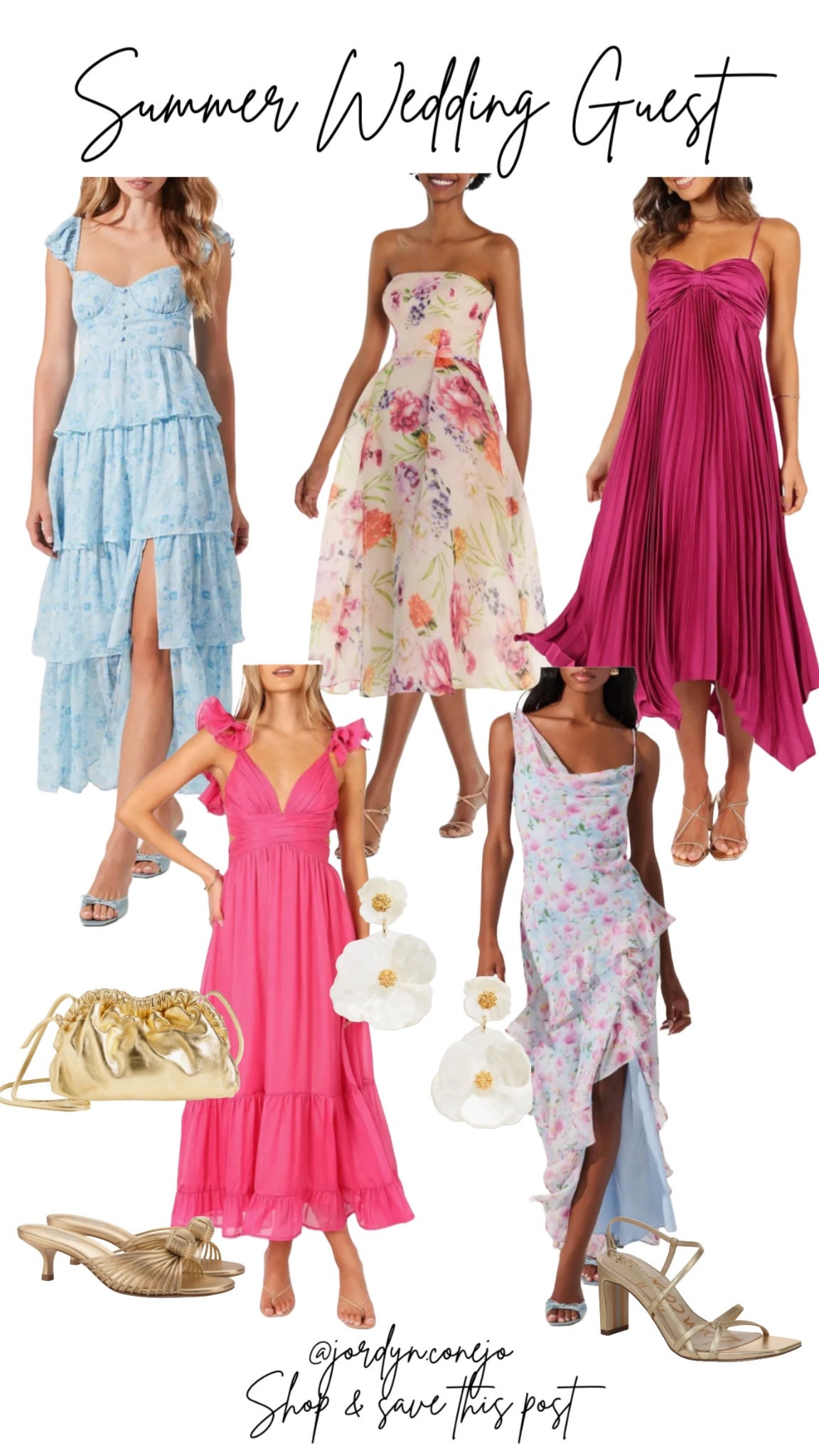 So many fun colors & ruffles for spring and summer weddings! 

Wedding Guest Dress- Spring Fashion- Summer wedding- spring wedding- gold heels- pink dress- ruffle dress- blue dress- strapless dress- floral dress- spring earrings- women’s style- women’s fashion- women’s dresses- gold clutch 

#LTKWedding #LTKStyleTip #LTKMidsize