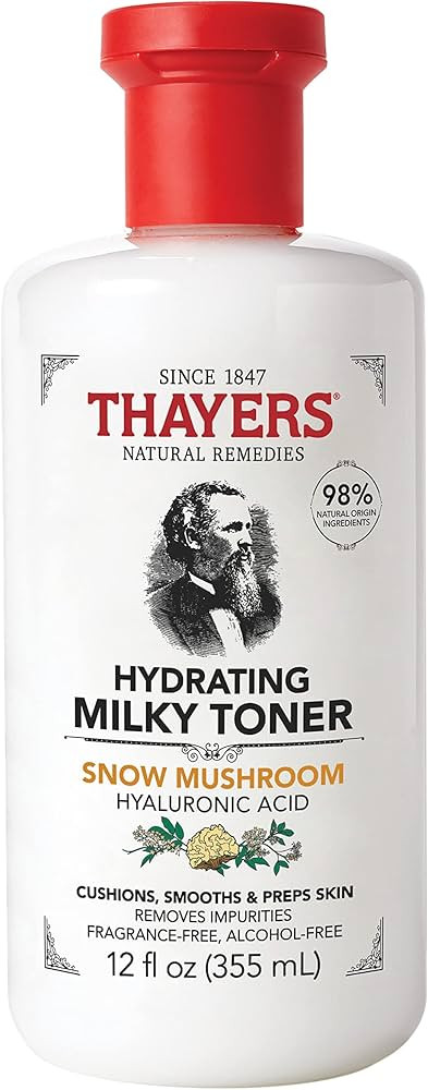 Thayers Milky Hydrating Face Toner with Snow Mushroom, Hyaluronic Acid and Elderflower, Dermatolo... | Amazon (US)