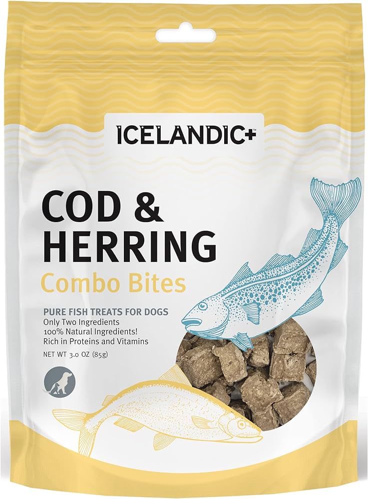 Icelandic+ Cod & Herring Combo Bites Dog Treat 3.0-oz Bag | Amazon (US)