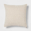 Click for more info about Woven Boucle Square Throw Pillow with Exposed Zipper - Threshold™