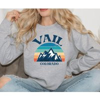 Vail Colorado, Ski Vail, Sweatshirt, Vintage Style Unisex Sweatshirt, Crewneck, Resort, Sweater, Colorado | Etsy (US)