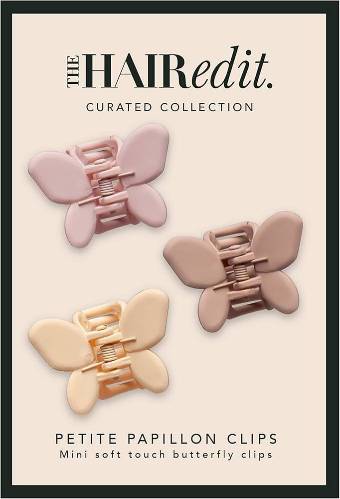 The Hair Edit Petite Papillon Clips - Mini Butterfly Claw Clips | Amazon (US)