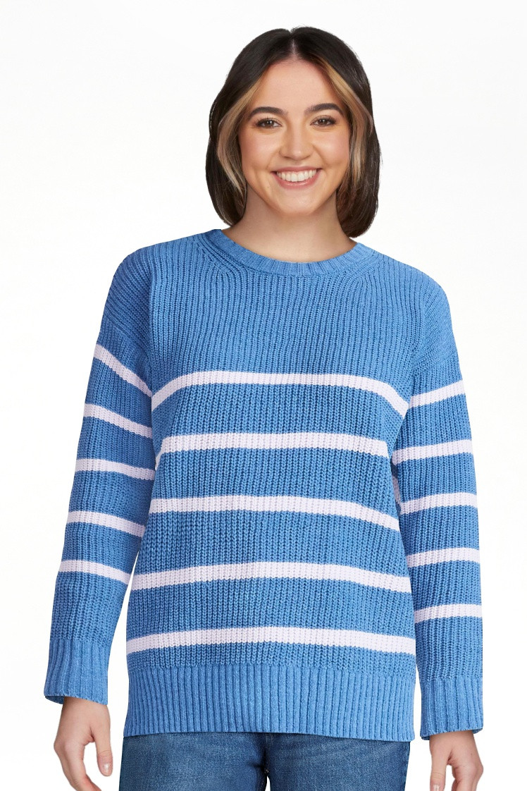 Time and Tru Women's Chenille Sweater with Long Sleeves, Mid-weight, Sizes XS-XXXL - Walmart.com | Walmart (US)