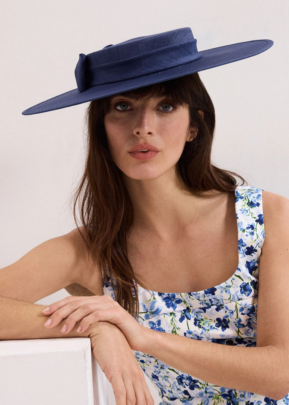 Shantung Bow Boater | Phase Eight UK | | Phase Eight
