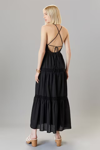 Emerie Lace Trim Maxi Dress | Francesca's