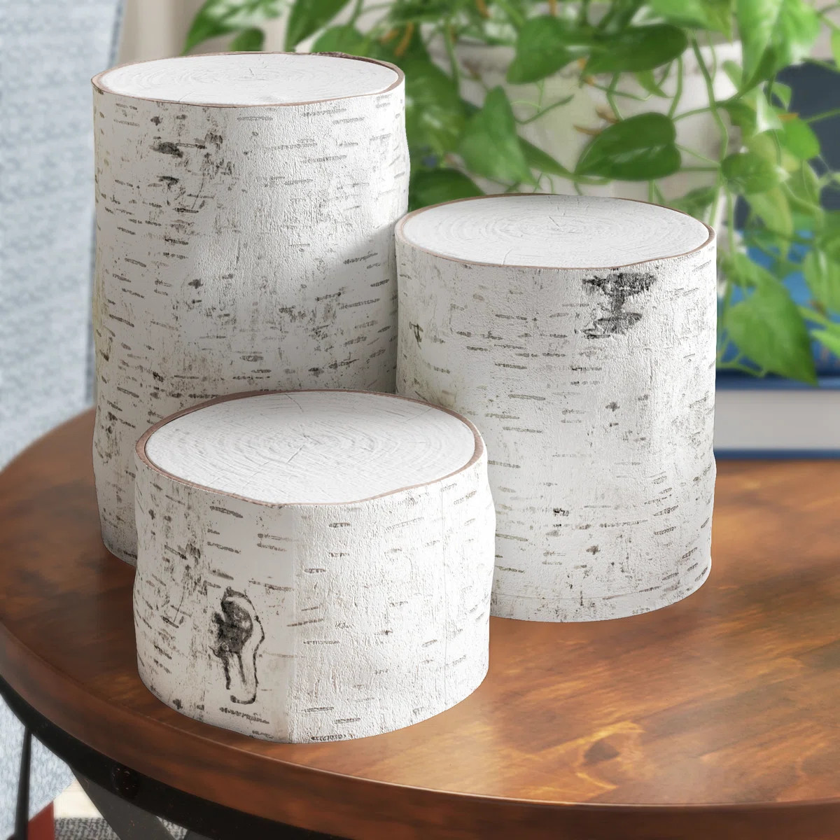 Wilson Viktor White Birch Pillars (set of 3 - varied heights) | Wayfair North America