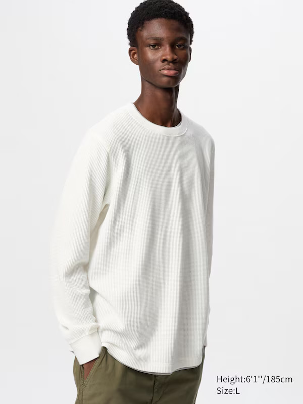 Waffle T-Shirt | Long Sleeve | UNIQLO (US)