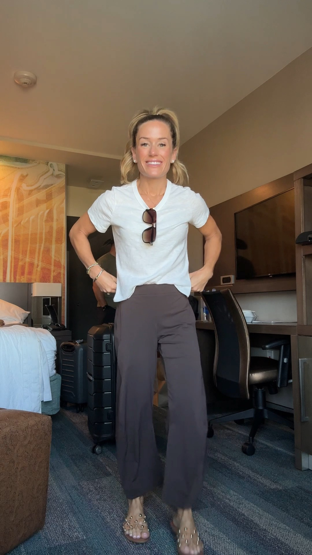 Travel outfit heading back home! 
Amazon barrel pants
Travel pants
White tee

#LTKootd #LTKmomlife #LTKTravel