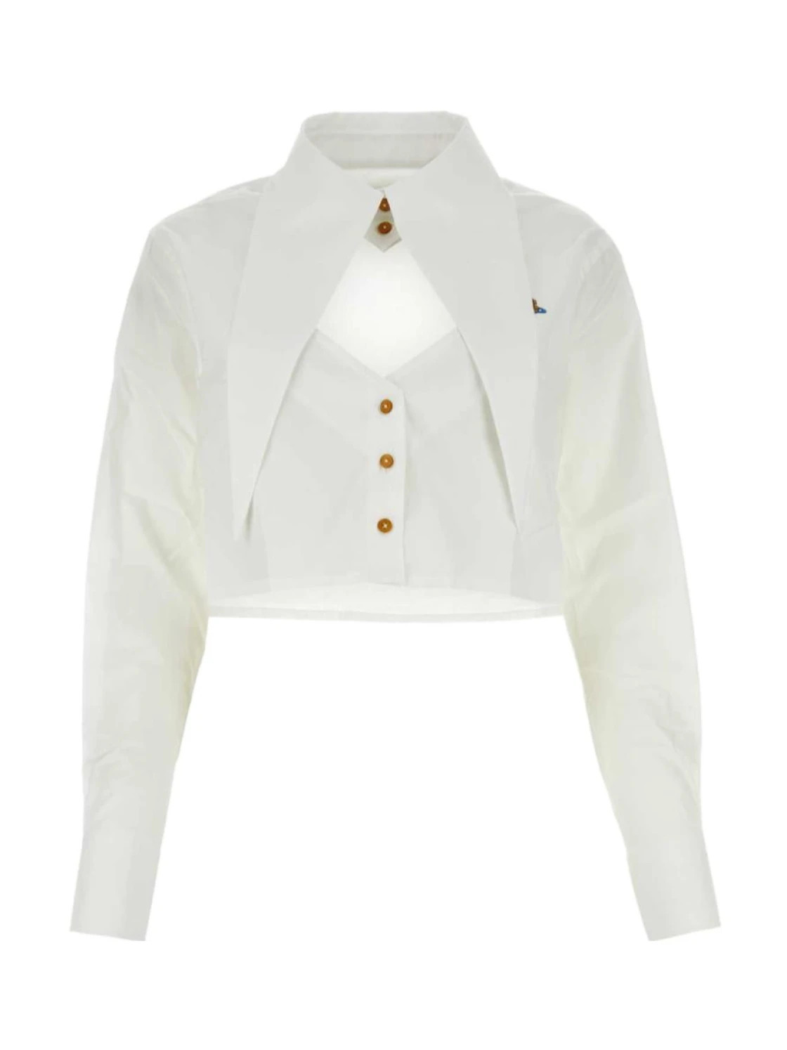 Vivienne Westwood Cut-Out Cropped Shirt | Senser US