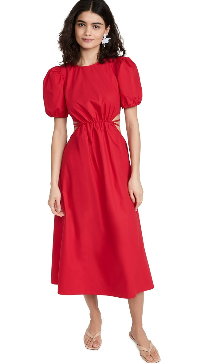 Cutout Poplin Dress | Shopbop