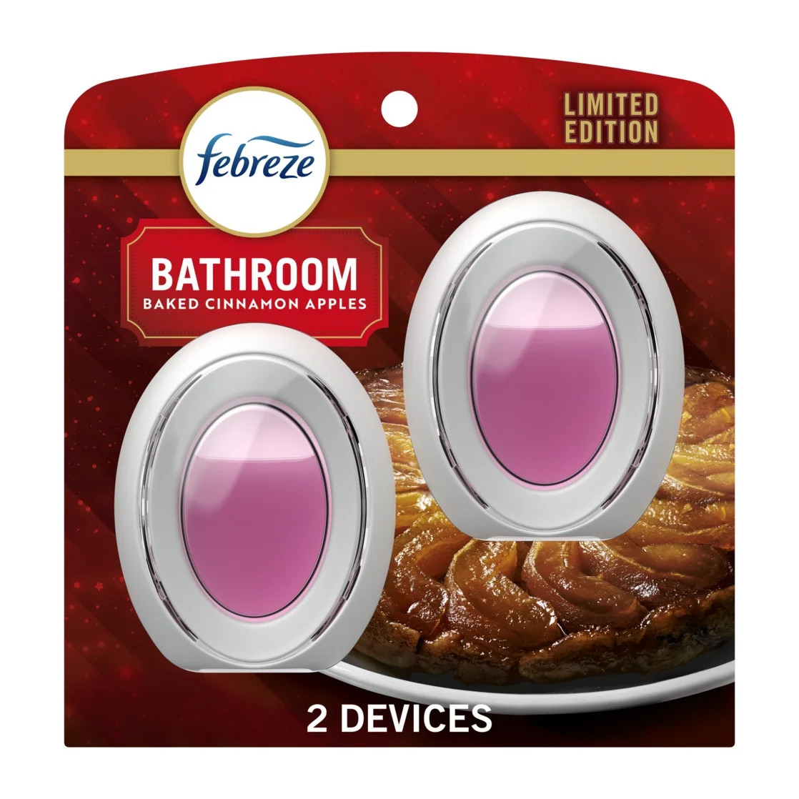 Febreze Small Spaces Air Freshener, Odor-Fighting, Baked Cinnamon Apples, 2 Count | Walmart (US)