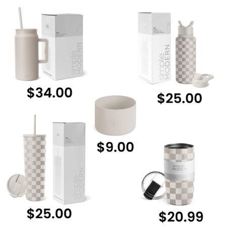 women’s neutral colored tumblers for travel, work, walking or school. Insulated to keep your drink cold, comfortable handle and super tight sealing lid with a durable straw. Designer dupe checkered pattern. all under $50, great for gifts and holidays coming up. these patterns sell out quickly, and just got restocked. hurry and grab yours today! I also added a silicone base for the taller tumbler cups, so the bottom won’t scratch! this checkered pattern looks like LV, or LOUI VUITTON! 

#LTKGiftGuide #LTKfindsunder50 #LTKbeauty