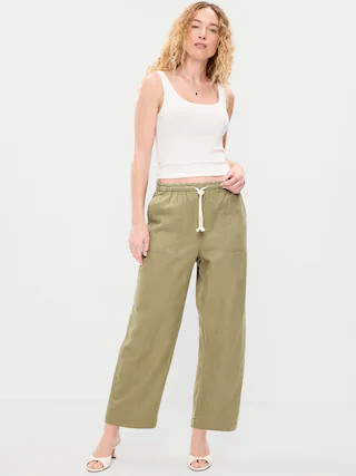 High-Waisted Utility Ankle Pants | Old Navy (US)