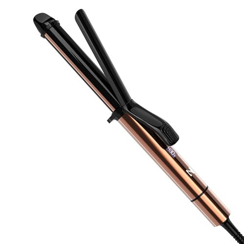 Nicebay Curling Iron, 1 Inch Hair Curling Wand with Ceramic Coating, Professional Hair Curler, Fast Heating up to 430°F, 60 Mins Auto Off, Suit for Different Hairstyle, Gold | Amazon (US)