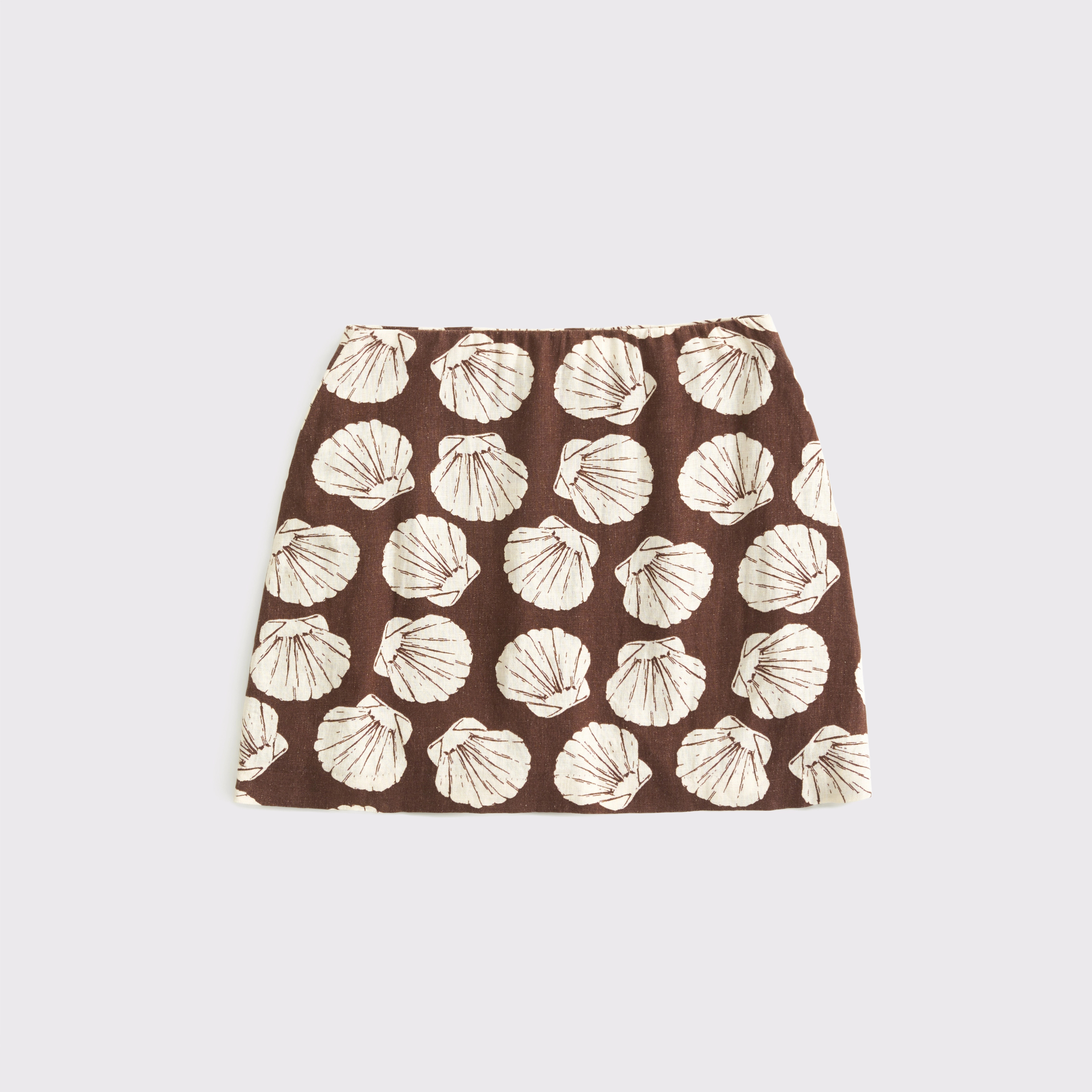 The A&F Scarlett Curve Love Linen-Blend Mini Skort | Abercrombie & Fitch (US)