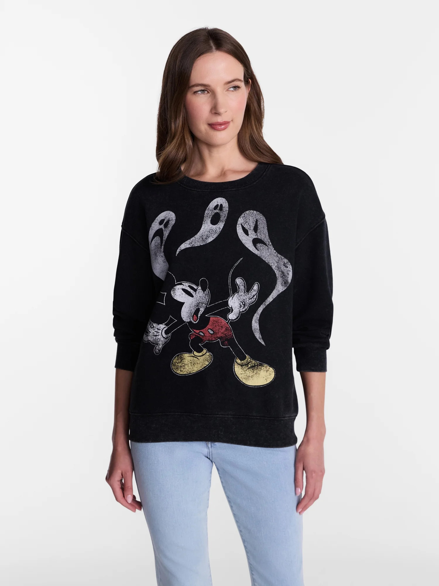 Disney Mickey Mouse Women's Halloween Sweatshirt, Sizes XXS-XXL | Walmart (US)
