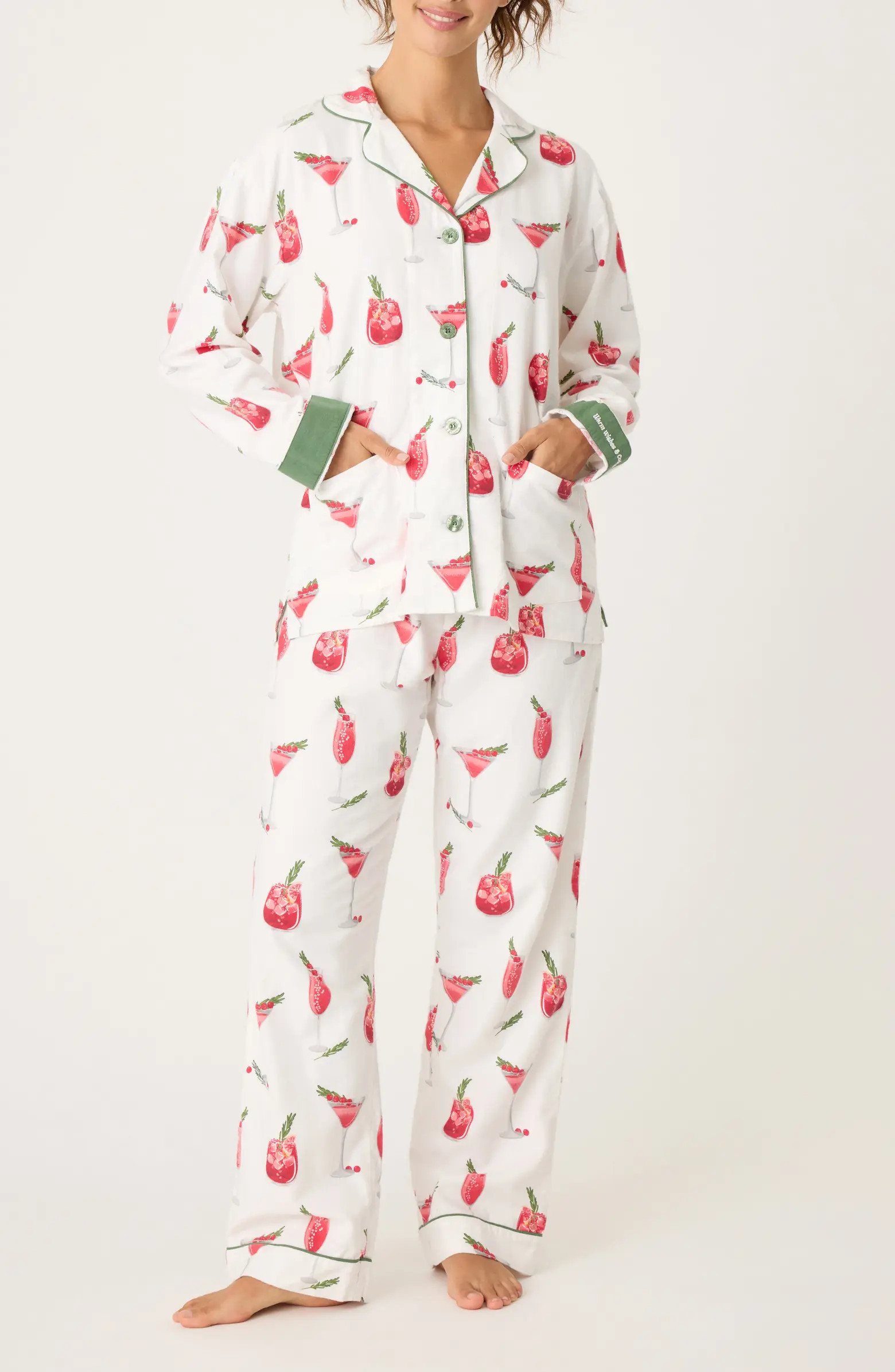 PJ Salvage Print Cotton Flannel Pajamas | Nordstrom | Nordstrom