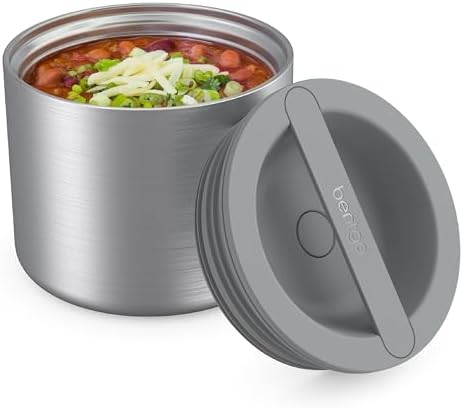 Bentgo Stainless Insulated Food Container - 2.4 Cups (19 oz), Triple-Layer Insulation, Vacuum Sea... | Amazon (US)