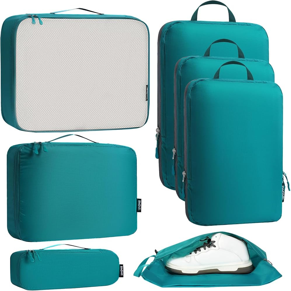 Bagail Ultralight Packing Cubes 7 Set, 3 Compression Packing Cubes 3 Packing Organizers With 1 Sh... | Amazon (US)