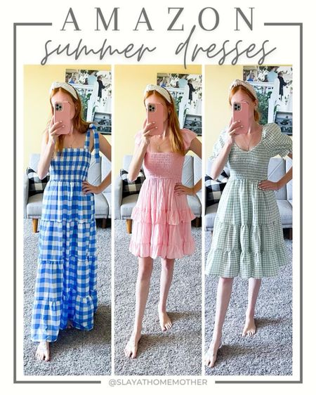 Summer dresses from Amazon - petite friendly! 

Left: wearing size small
Center: wearing size XS
Right: wearing size small

XS petite, petite style, petite hourglass, amazon finds, amazon dresses, petite dress

💕Follow for more daily deals, cleaning and organization, and style inspiration 💕#LTKFind 

#LTKfindsunder50 #LTKSeasonal #LTKstyletip