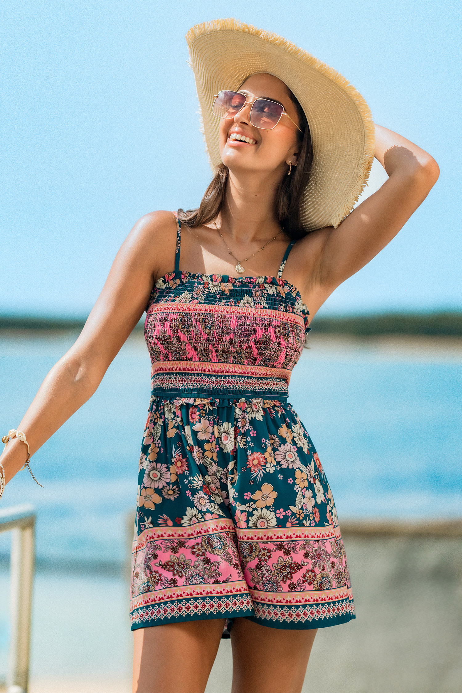 Spur of the Moment Floral Romper - L | Cupshe US