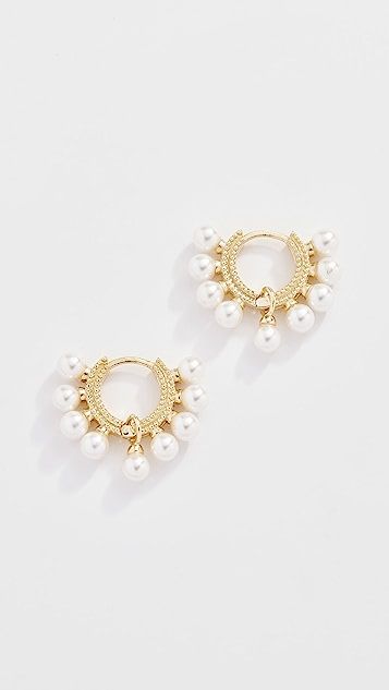 Lola Pearl Huggie Earrings | Shopbop