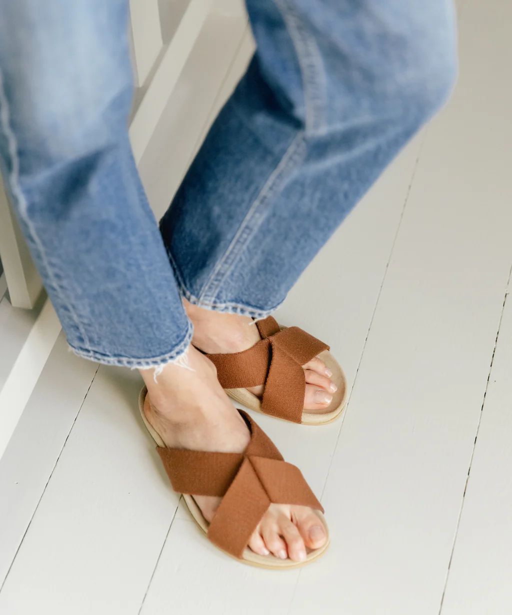 Cotton Crossover Sandal | Jenni Kayne