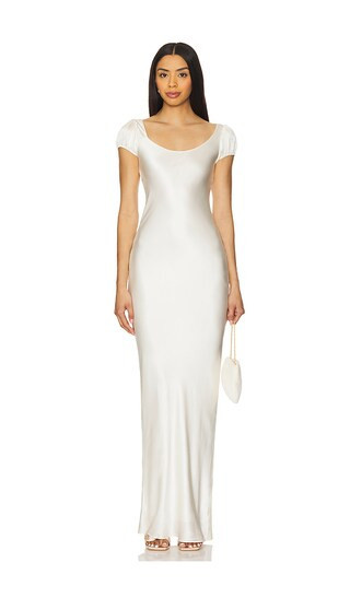 Amanda Uprichard Senna Maxi in Ivory. - size M | Revolve Clothing (Global)