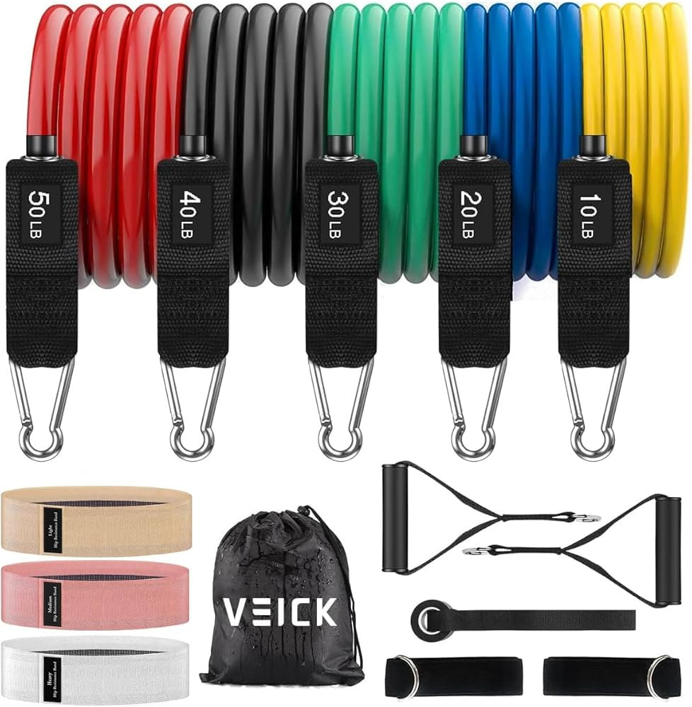 VEICK Resistance Bands, Exercise Bands, Workout Bands, Resistance Bands for Working Out with Hand... | Amazon (US)