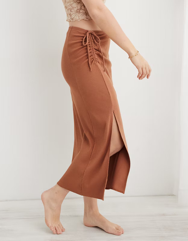 Aerie Beachwalk Midi Skirt | Aerie