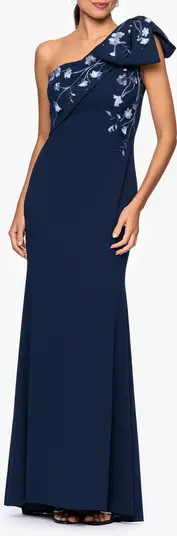 One-Shoulder Crepe Gown | Nordstrom