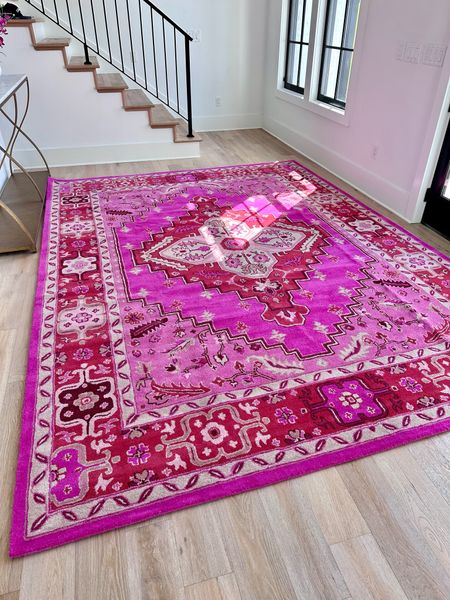 Hot pink wool rug 

#LTKFamily #LTKStyleTip #LTKHome