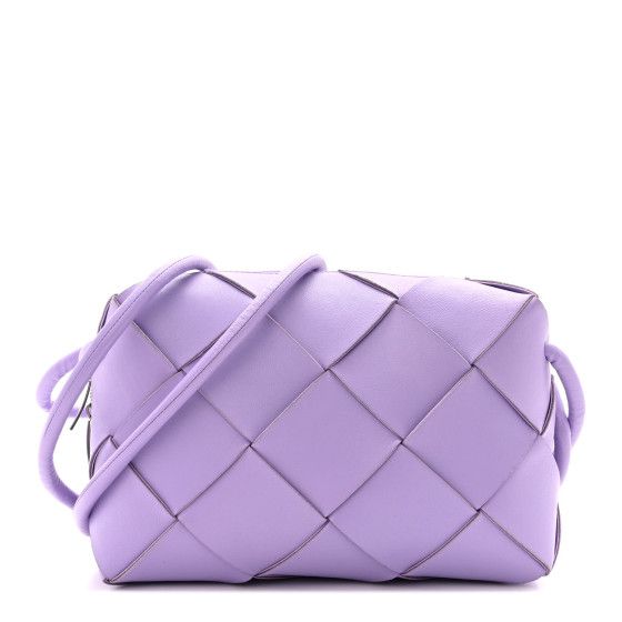 Lambskin Maxi Intrecciato Small Cassette Camera Bag Wisteria | FASHIONPHILE (US)