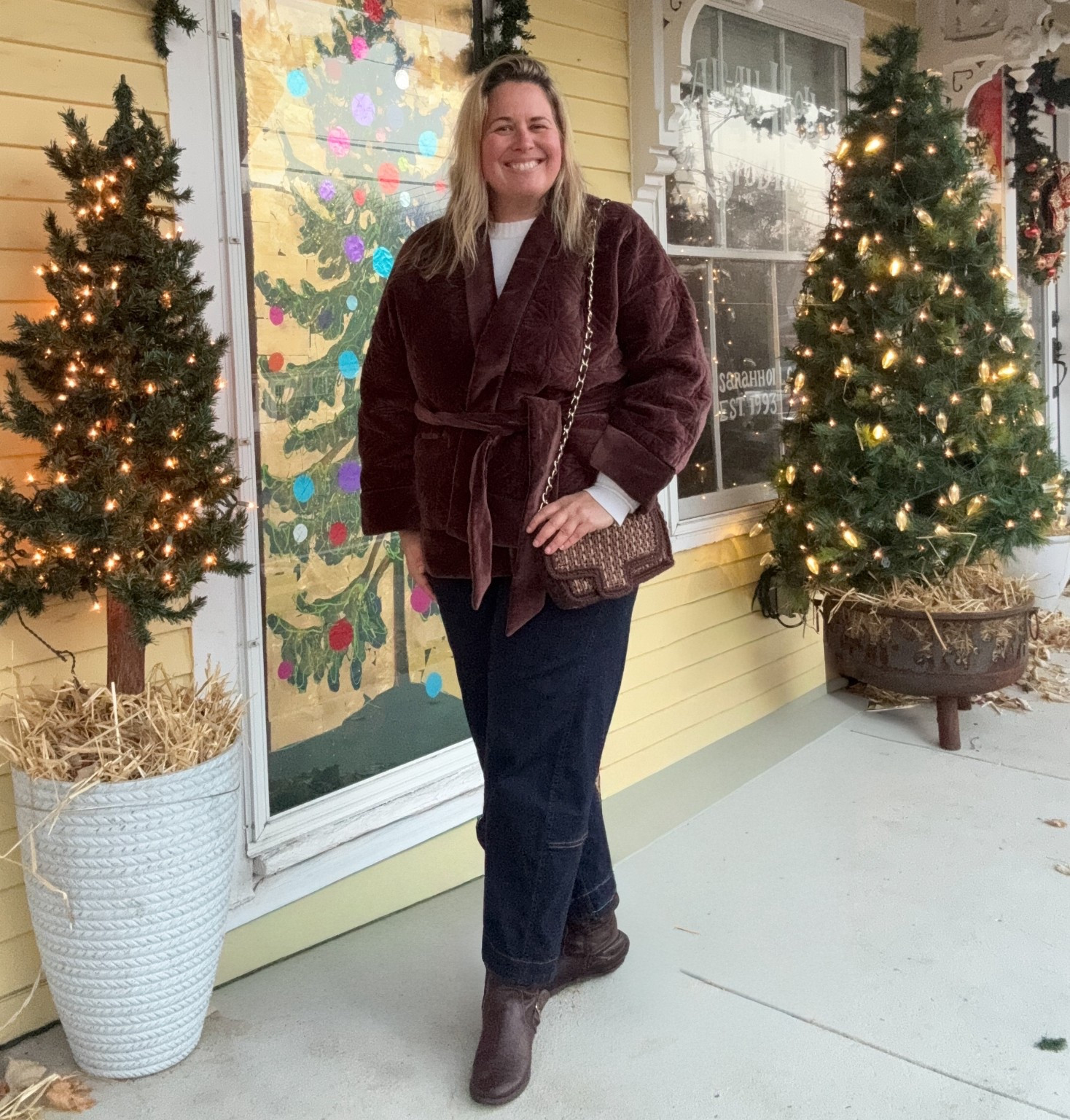 The jacket that feels like a hug from Tuckernuck and the most flattering Ruti barrel leg jeans. that are on sale.

Smaller sizes on the jacket are already sold out, M-XXXL still available.  I am wearing a M.

#LTKSaleAlert #LTKOver40 #LTKdayinmylife