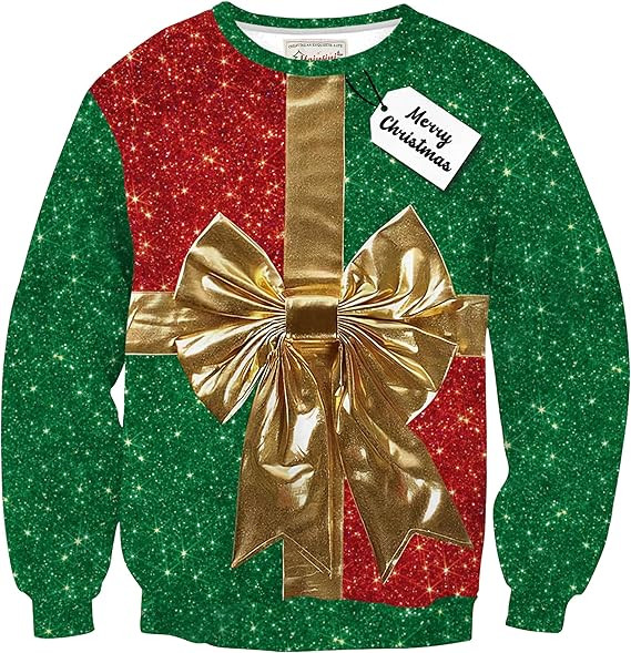 Mainfini Unisex Christmas Sweatshirts 3D Funny Classic Graphic Adult Xmas Pullover (S-3XL) | Amazon (US)