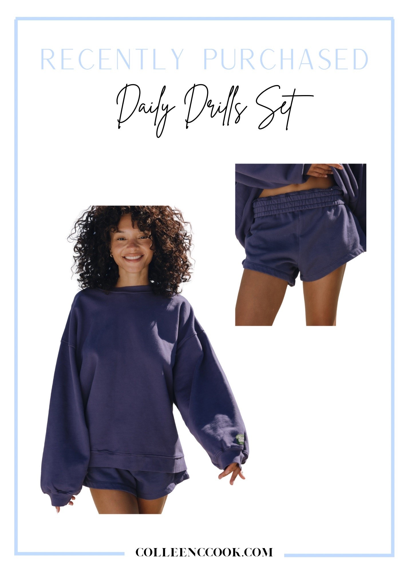 Navy sweat set size xs/s 100% cotton
