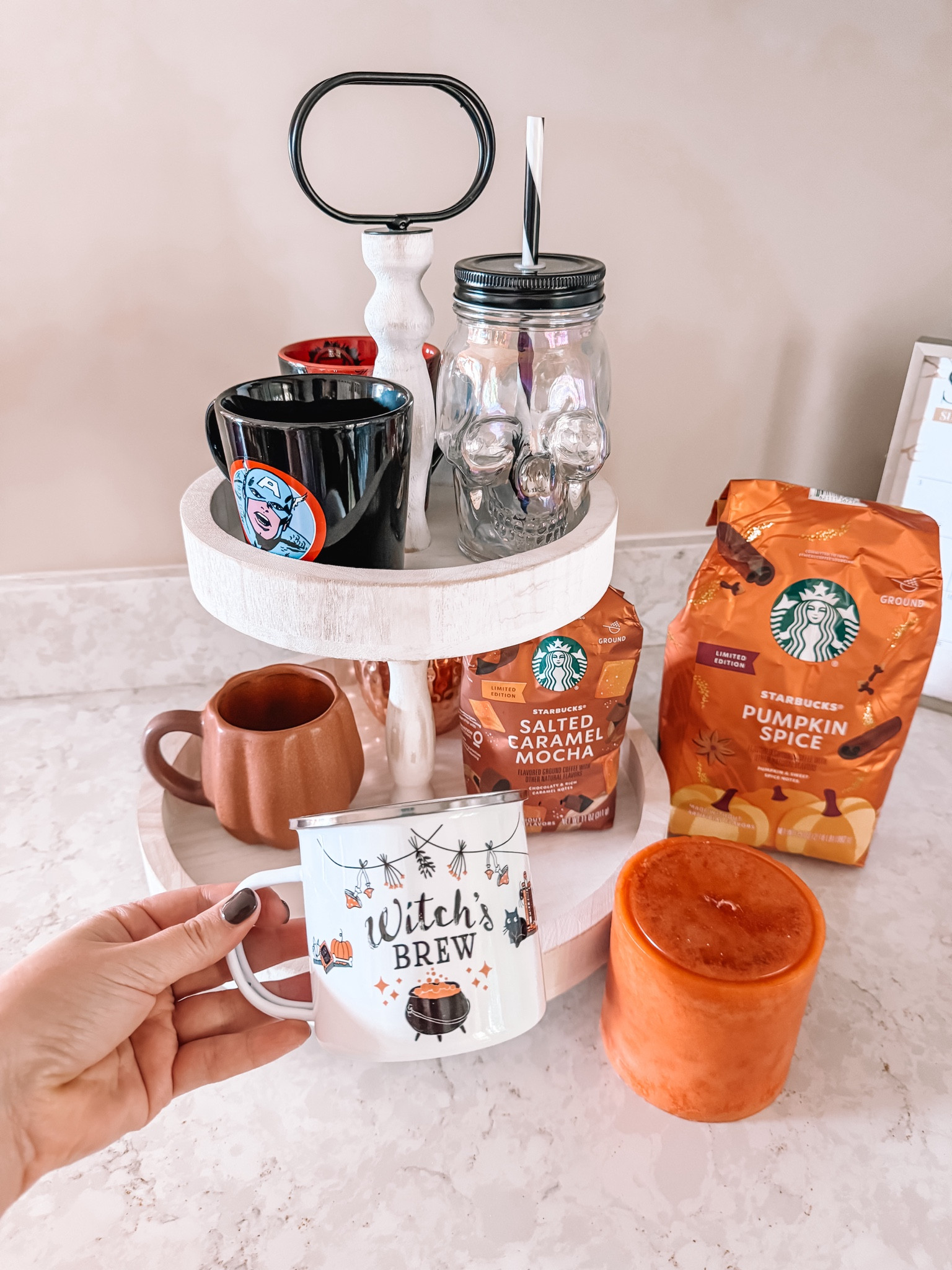 Fall Decor for the coffee bar @AmazonHome 
🔑 fall mugs, Halloween mugs, pumpkin mugs, hello fall, skeleton cup

#LTKHalloween #LTKxPrime #LTKhome